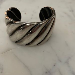 Authentic David Yurman wide sculpted bracelet